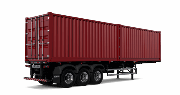 SEMIRREBOQUE PORTA CONTAINER ㅤㅤ 3 EIXOS COM PLATAFORMA - Imagem 4