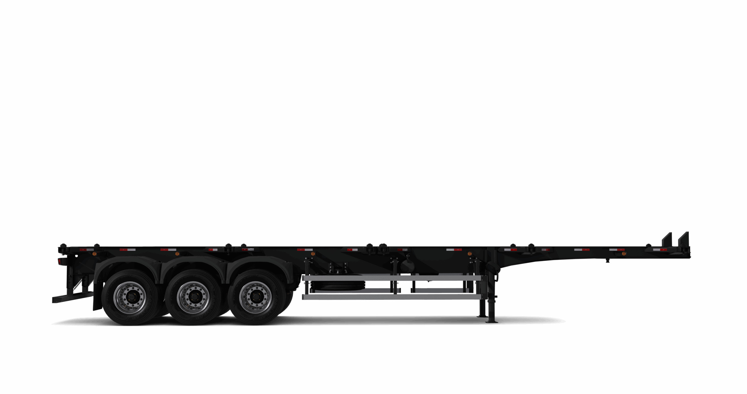 SEMIRREBOQUE PORTA CONTAINER ㅤ ㅤ 3 EIXOS SEM PLATAFORMA - Imagem 3